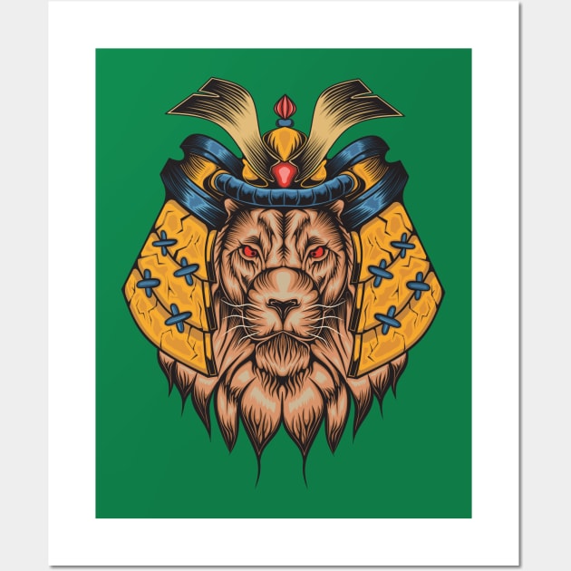 Mecha lion head Wall Art by Mako Design 